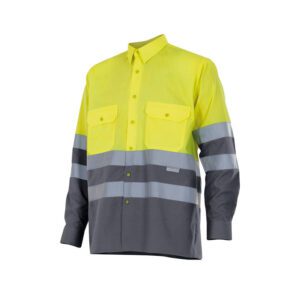 camisa-velilla-alta-visibilidad-144-amarillo-gris