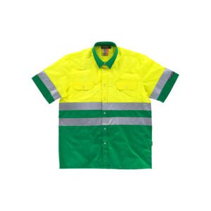 camisa-workteam-alta-visibilidad-c3812-verde-amarillo