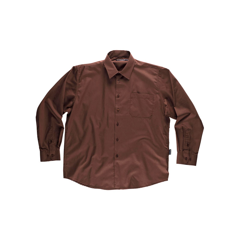 camisa-workteam-b8000-marron