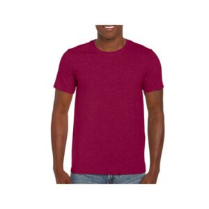 camiseta-gildan-softstyle-ring-spun-64000-rojo-cardinal-heather
