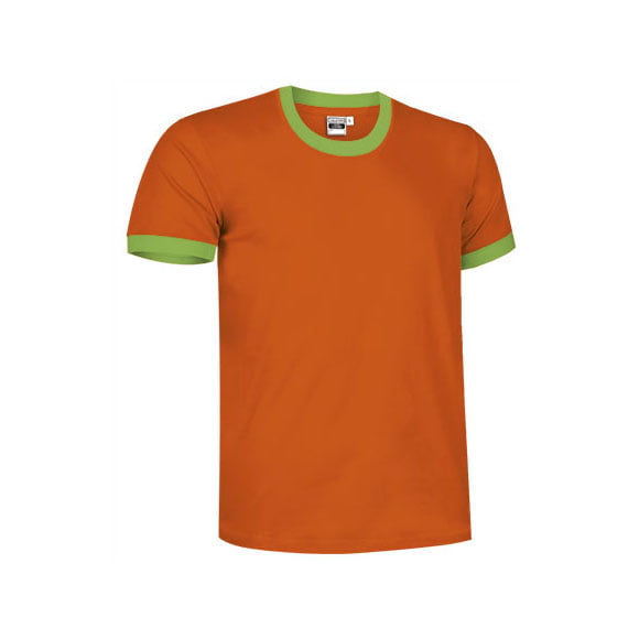 camiseta-valento-combi-camiseta-naranja-verde-manzana
