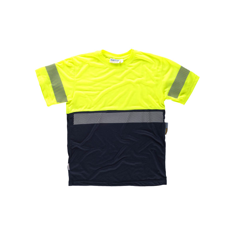camiseta-workteam-alta-visibilidad-c6030-azul-marino-amarillo