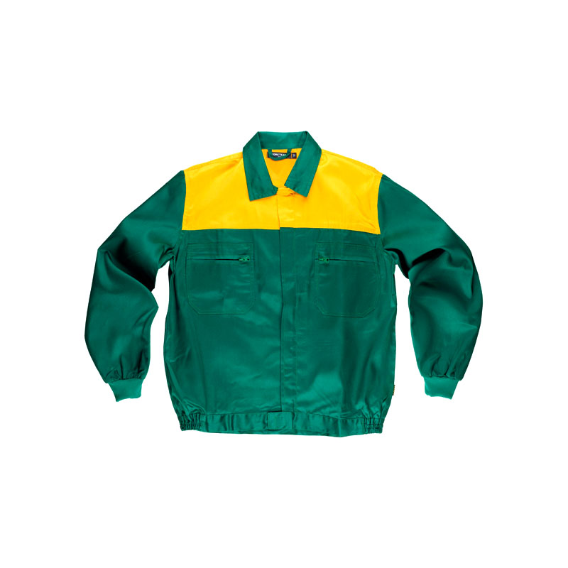 chaqueta-workteam-c1101-verde-amarillo