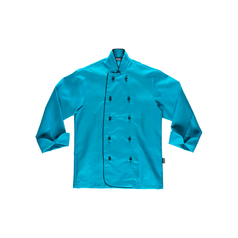 chaqueta-workteam-cocina-b9205-azul-turquesa