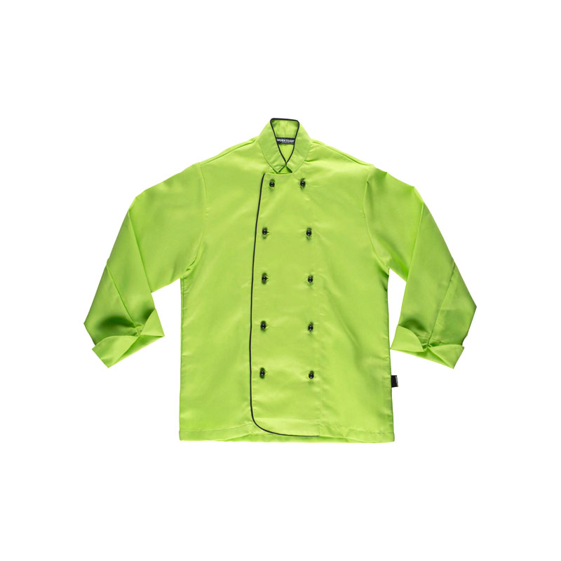 chaqueta-workteam-cocina-b9205-verde-lima