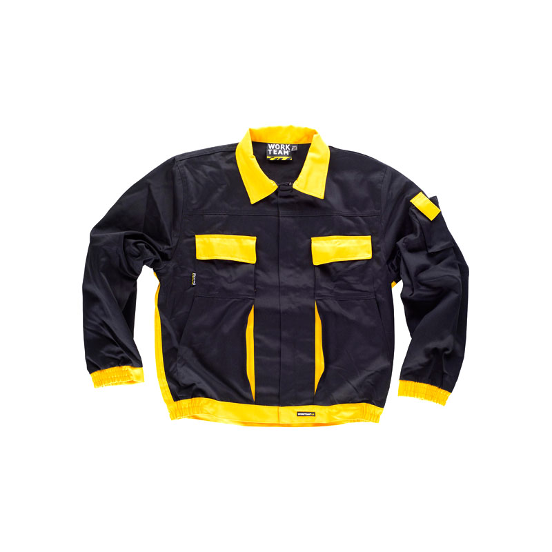 chaqueta-workteam-wf1150-negro-amarillo
