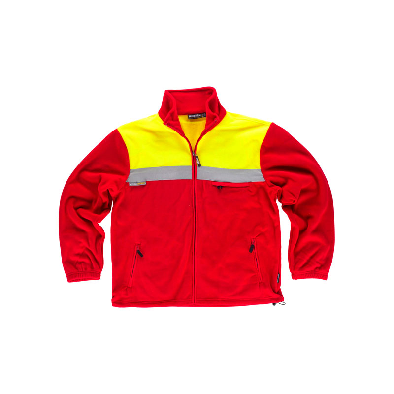 forro-polar-workteam-alta-visibilidad-c4030-rojo-amarillo