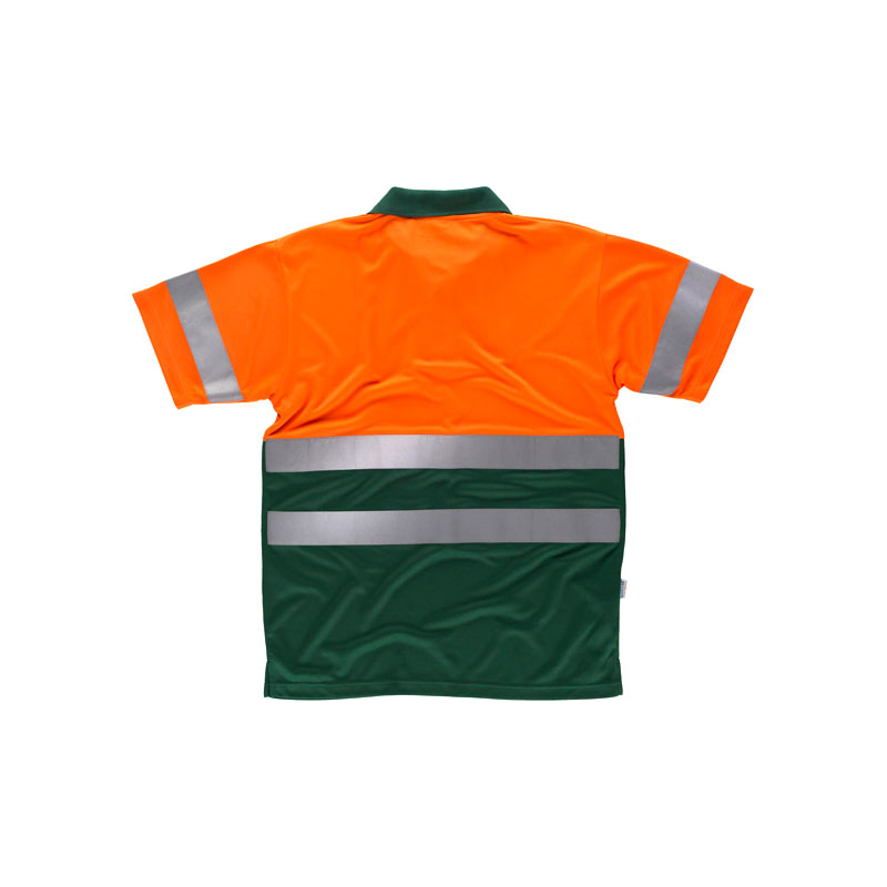 polo-workteam-alta-visibilidad-c3860-verde-naranja